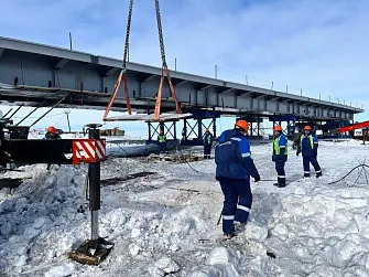 АО «Ямалтрансстрой» приступило к строительству мостового перехода через реку Харасовая в районе Бованенковского НГКМ